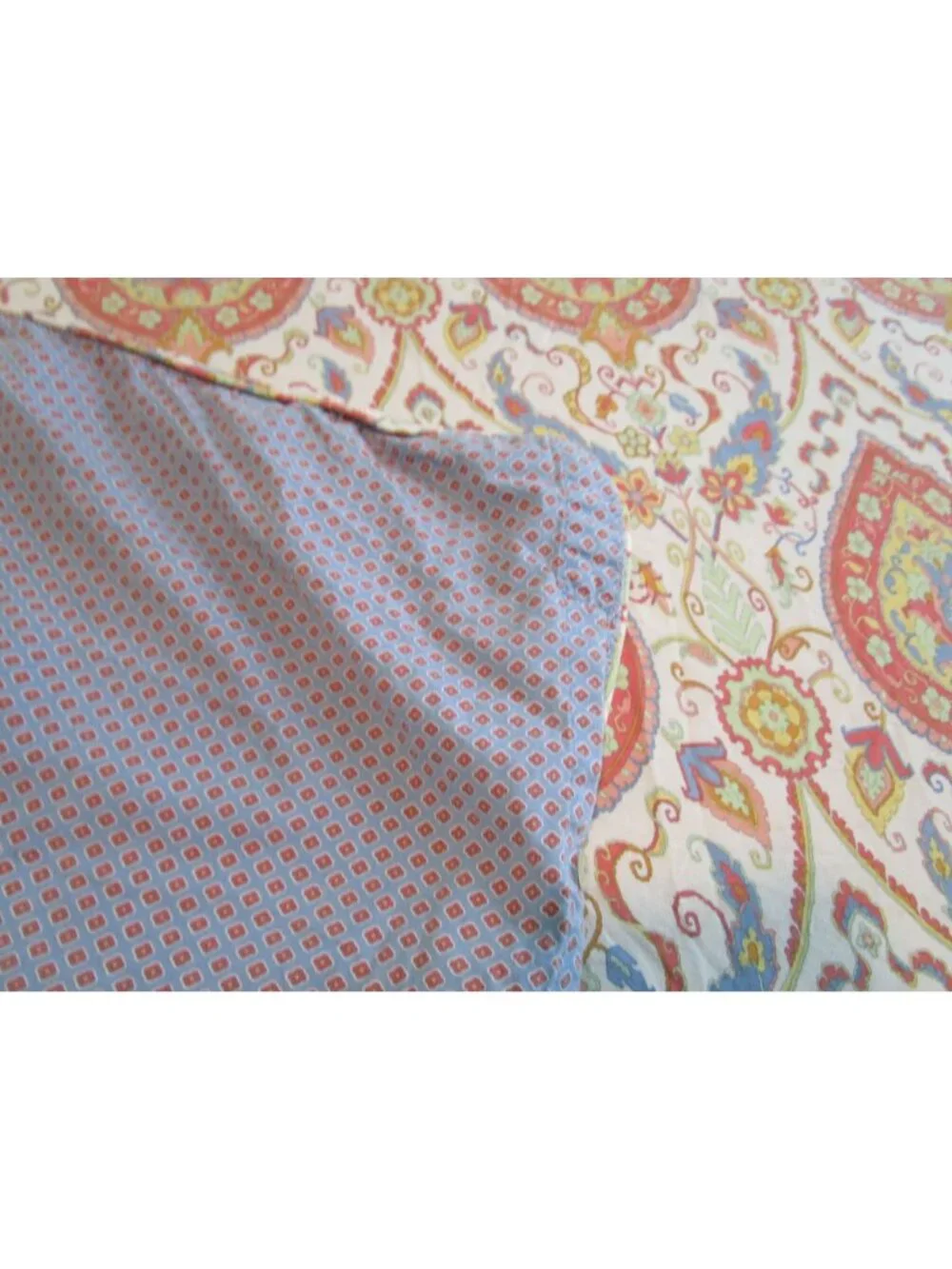 Vintage Lauren Ralph Lauren Full Queen Reversible Duvet Cover Paisley Floral